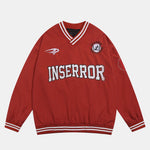 V-Neck Baseball Sweatshirt