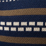 Geometry Jacquard Zipper Stand Collar Sweater