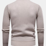 Geometric Jacquard Crewneck Sweater
