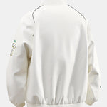 Embroidered Racing Leather Jacket