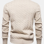 Giraffe Embroidery Twist Jacquard Sweater