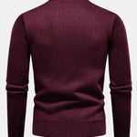 Geometric Jacquard Crewneck Sweater