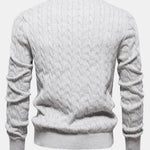 Giraffe Embroidery Twist Jacquard Sweater