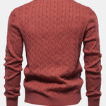 Giraffe Embroidery Twist Jacquard Sweater