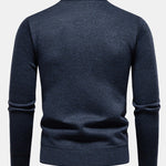 Geometric Jacquard Crewneck Sweater