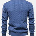 Giraffe Embroidery Twist Jacquard Sweater