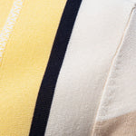 Contrast Stripe Knit Polo Shirt