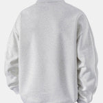 Relax Fit Polo Collar Sweatshirt