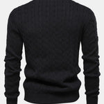 Giraffe Embroidery Twist Jacquard Sweater