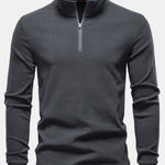 Quarter Zip Long Sleeve T-Shirt