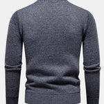 Geometric Jacquard Crewneck Sweater