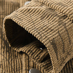 Leaf Print Corduroy Jacket
