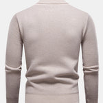 Geometric Jacquard Turtle Neck Sweater