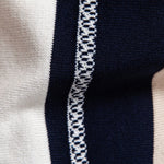 Contrast Stripe Knit Polo Shirt