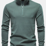 Quarter Zip Long Sleeve T-Shirt