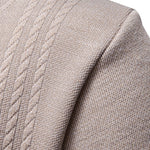 Geometric Jacquard Turtle Neck Sweater