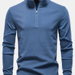 Quarter Zip Long Sleeve T-Shirt