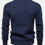 Giraffe Embroidery Twist Jacquard Sweater