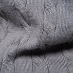 Giraffe Embroidery Twist Jacquard Sweater