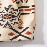 Relax Fit Tribal Geometry Teddy Hoodie & Jogger Pants