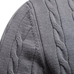 Giraffe Embroidery Twist Jacquard Sweater