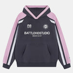 Contrast Slogan Print Hoodie