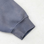 Oversize Number Print Washed Distressed Hoodie