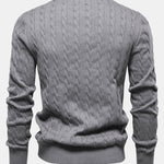 Giraffe Embroidery Twist Jacquard Sweater