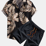 Tropical Print Shirt & Swim Shorts