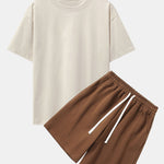 Heavy Weight Drop Shoulder Oversize T-Shirt & Jersey Shorts