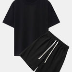 Heavy Weight Drop Shoulder Oversize T-Shirt & Jersey Shorts