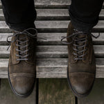 Captain | Dark Olive Suede