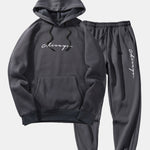 Chicago Print Raglan Hoodie & & Jogger Pants