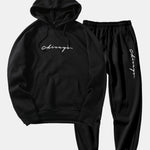 Chicago Print Raglan Hoodie & & Jogger Pants