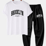 Brooklyn Print T-Shirt & Jogger Pants