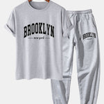 Brooklyn Print T-Shirt & Jogger Pants