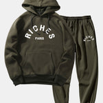 Rich Paris Print Hoodie & Jogger Pants