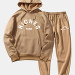 Rich Paris Print Hoodie & Jogger Pants