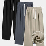 3 Pieces Polar Fleece Loose Fit Straight Leg Pants