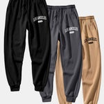3 Pieces Los Angeles Print Jogger Pants