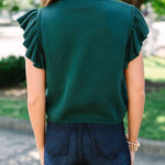 In The Wild Hunter Green Cheetah Sweater