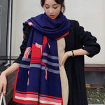 Personality Warm Cartoon Print Shawl&Scarf
