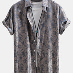Paisley Print Satin Shirt