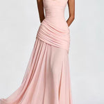 Margovil Sleeveless Back Criss Cross Swing Maxi Dress