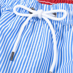 Vertical Striped Drawstring Swim Shorts