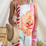 Spaghetti Strap Floral Print Mini Dress