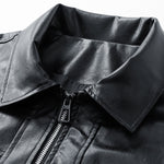 Zipper PU Leather Jacket