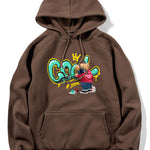 Graffiti Bear Print Hoodie