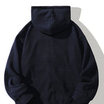 Relaxed Waffle Zip Hoodie