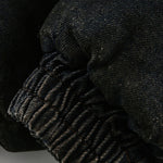 Boxy Faux Fur Collar Washed Denim Hooded Jacket